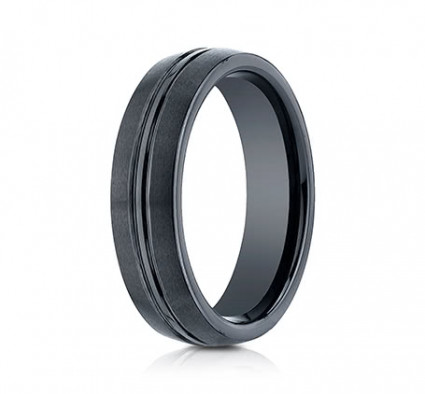 6mm Ceramic Ring With Satin Finish & High Polished Center | ACF56411CM