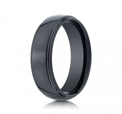 7mm Ceramic Ring With High Polish & Double Edge | ACF57481CM