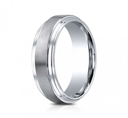8mm Cobalt Ring with High Polished Double Edge | ACF68100CC