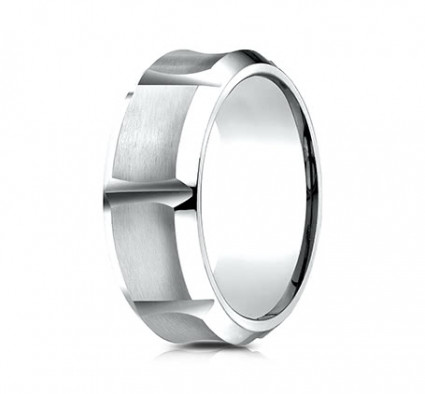 9mm Cobalt Ring WithConcave Sections | ACF69479CC