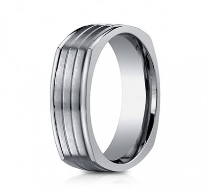 7mm Titanium Four Sided Ring | ATICF77334T