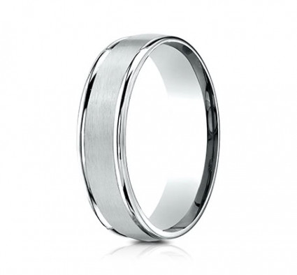6mm Cobalt Ring With Satin Finish & High Polish | ARECF7602SCC