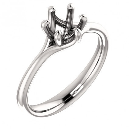 Platinum Solitaire Modern Engagement Ring | AP122118.0PLT