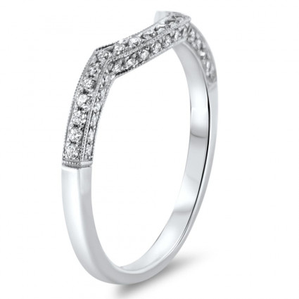 Milgrain Wedding Band 0.24ct | AR14-246