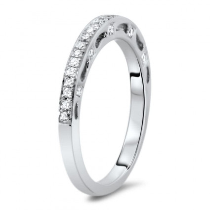 Micro Pave Vintage Wedding Band 0.24ct | AR14-238