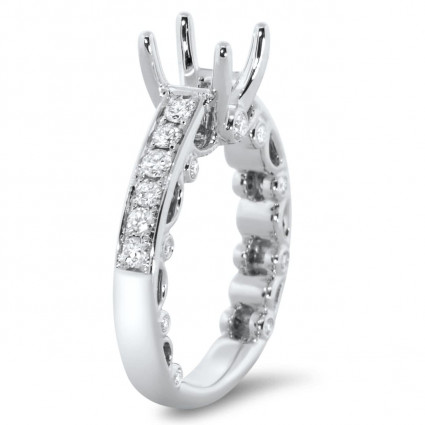 Unique Engagement Ring for 1.5 ct Center Stone | AR14-029