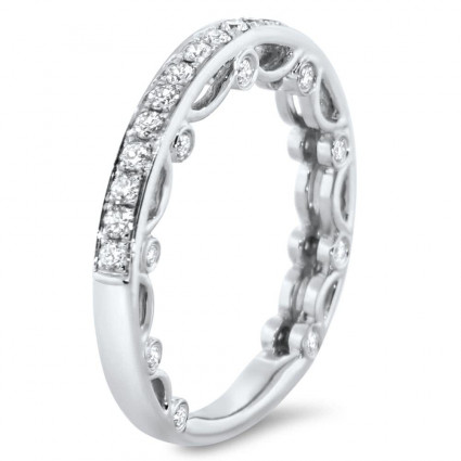 Micro Pave Modern Wedding Band 0.49ct | AR14-232