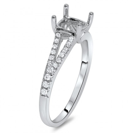 Cathedral Split Shank Engagement Ring for 1ct Stone | AR14-147