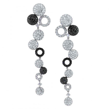 Black & White Diamond Earrings 9.28ct | AE14-010