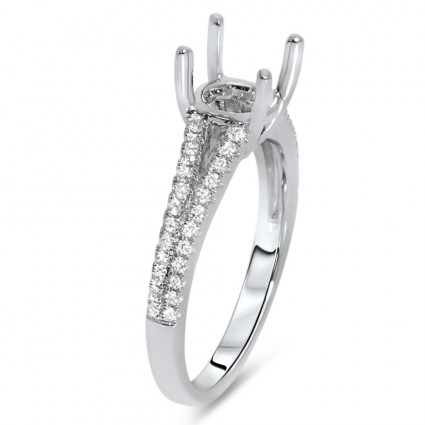 Split Shank Engagement Ring for 1.5 ct Center Stone | AR14-119