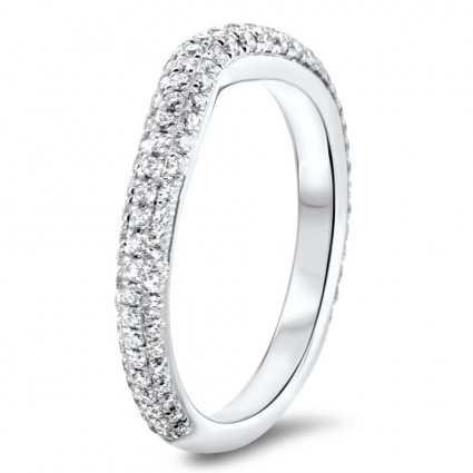 Shadow Pave Wedding Band 0.65ct | AR14-254 