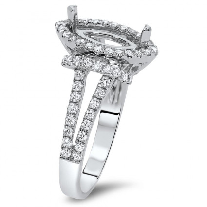 Marquise Halo Engagement Ring for 1.5 ct Center Stone | AR14-187