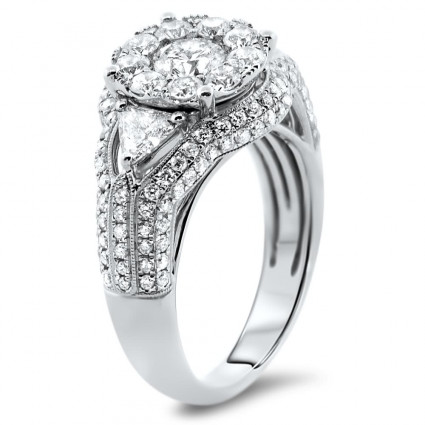 Illusion Engagement Ring 2.2 ct | AR14-004