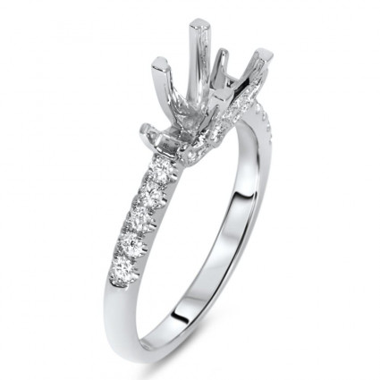 Square Past Present Future Engagement Ring for 1.25 Carat Stone | AR14-038