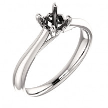 14kt White Gold Antique Solitaire Engagement Ring | AW122455.014