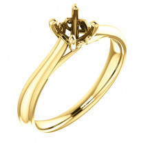 14kt Yellow Gold Antique Solitaire Engagement Ring