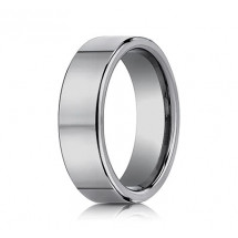 7mm Tungsten Ring With Flat High Polished Surface