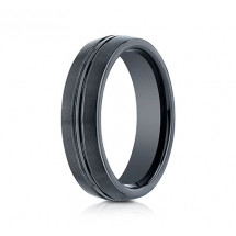 6mm Ceramic Ring With Satin Finish & High Polished Center | ACF56411CM