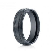 7mm Ceramic Ring With Satin Finish & Beveled Edges | ACF57444CM