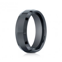 7mm Ceramic Ring with High Polish & Beveled Edge