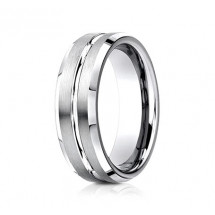 7mm Cobalt Ring With Satin Finish & Beveled Edges | ACF67439CC