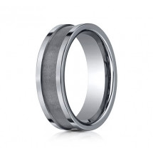 7mm Tungsten Ring With High Polished Flat Edge