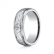 7mm Cobalt Ring With Hammered Finish | ACF67502CC