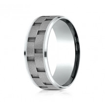 8mm Cobalt Brick Set Ring