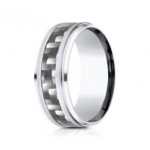 9mm Cobalt Ring With Carbon Fiber