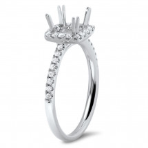 Classic Style Engagement Ring for 1.5ct Center Stone