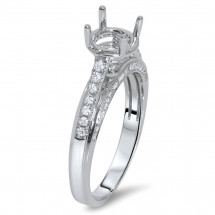 Cathedral Round Engagement Ring for 1 Carat Stone | AR14-058