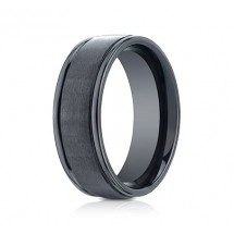 8mm Ceramic Ring With Satin Finish & High Polished Eges