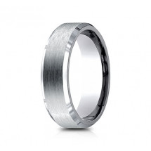 7mm Titanium Ring With Satin Finish & Beveled Edges