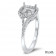 Cushion Halo Engagement Ring for 0.75ct Stone