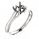 Platinum Solitaire 4 Prong Modern Ring
