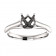 Platinum 4 Prong Modern Engagement Ring