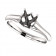 Platinum Solitaire 4 Prong Modern Engagement Ring