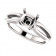 Platinum Split Shank Engagement Ring