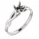 Platinum Solitaire Infinity Engagement Ring
