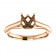 14kt Rose Gold 4 Prong Modern Engagement Ring