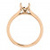 10kt Rose Cathedral Engagement Ring