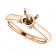 18kt Rose Gold Solitaire Engagement Ring 