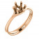 10kt Rose Gold Solitaire Engagement Ring