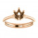 18kt Rose Gold Modern Solitaire Ring