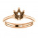 14kt Rose Gold Modern Engagement Ring 