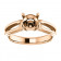 18kt Rose Gold Modern Split Shank Engagement Ring