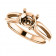 10kt Rose Gold Split Shank Solitaire Engagement Ring