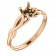 18kt Rose Gold Infinity Solitaire Engagement Ring