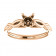 14kt Rose Gold Infinity Engagement Ring