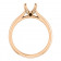 Rose Gold Modern Cathedral Ring